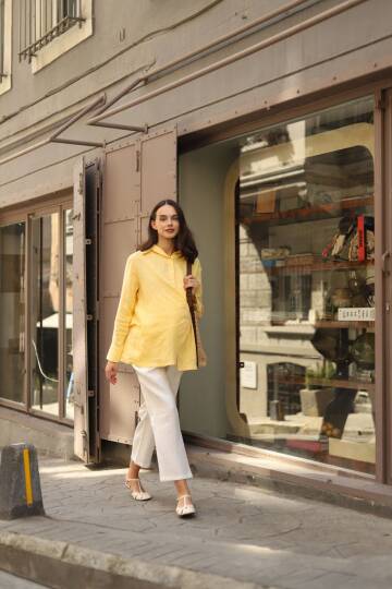 Keten Pantolon | Mom - 1