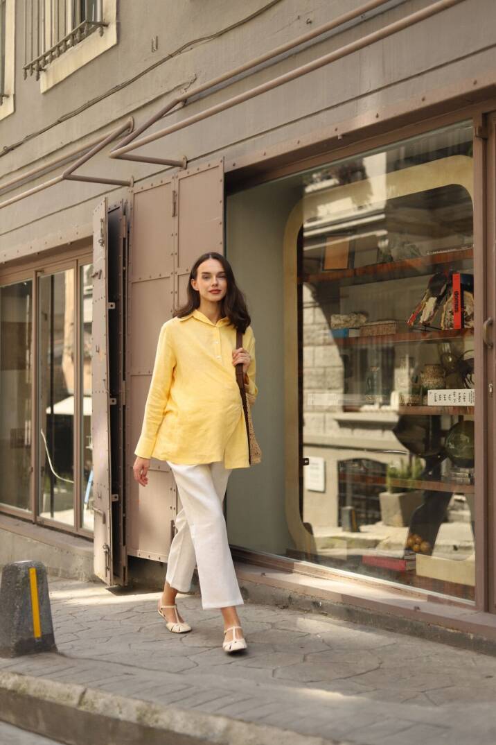 Keten Pantolon | Mom - 1