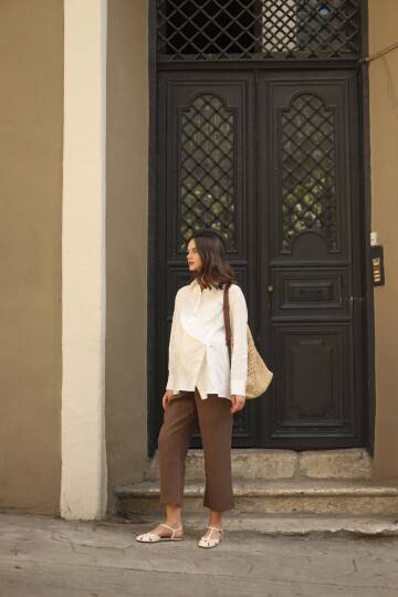 Keten Pantolon | Mom - 2