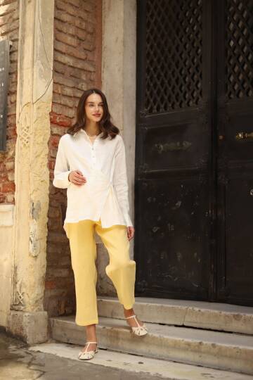 Keten Pantolon | Mom - 3