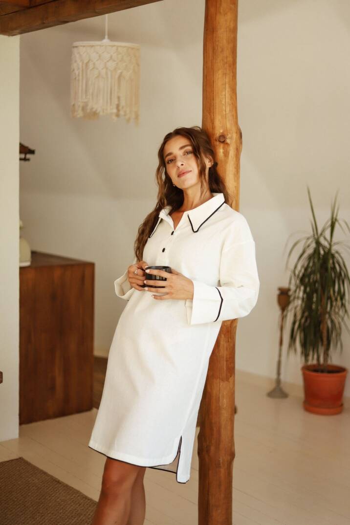 Siyah Biyeli Gecelik - 1